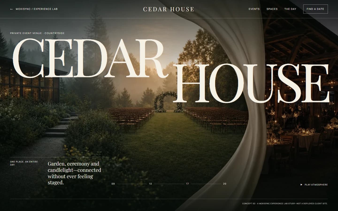 Cedar House concept website